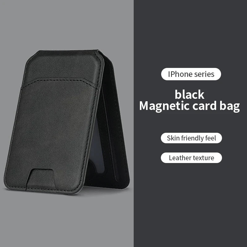 Porta-carte magnetico in pelle PU