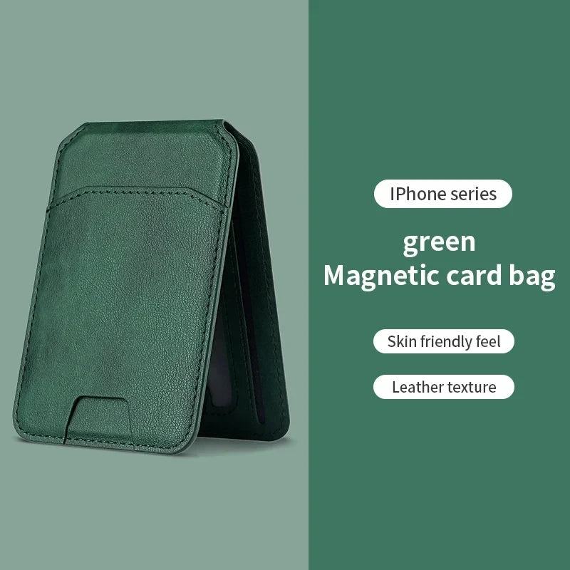 Porta-carte magnetico in pelle PU