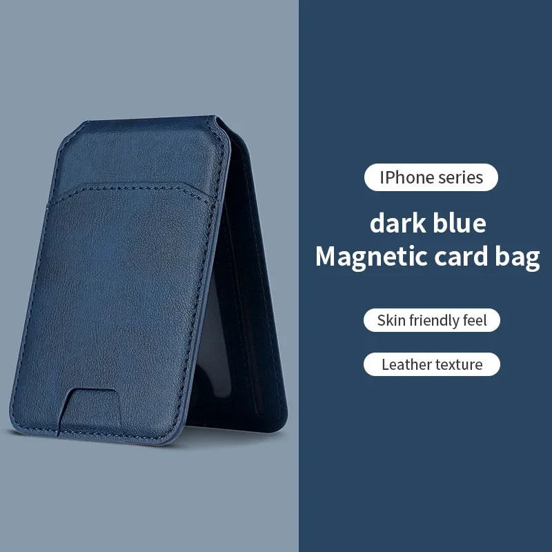 Porta-carte magnetico in pelle PU