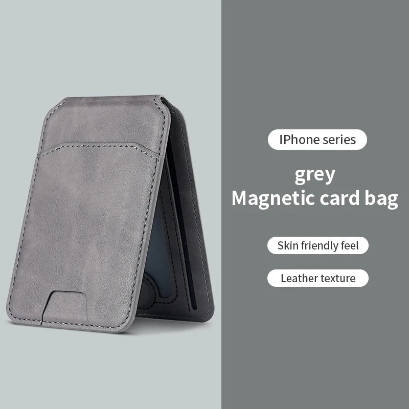 Porta-carte magnetico in pelle PU