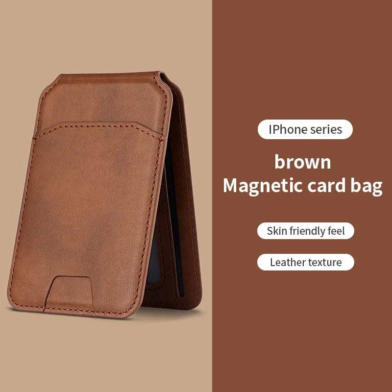 Porta-carte magnetico in pelle PU