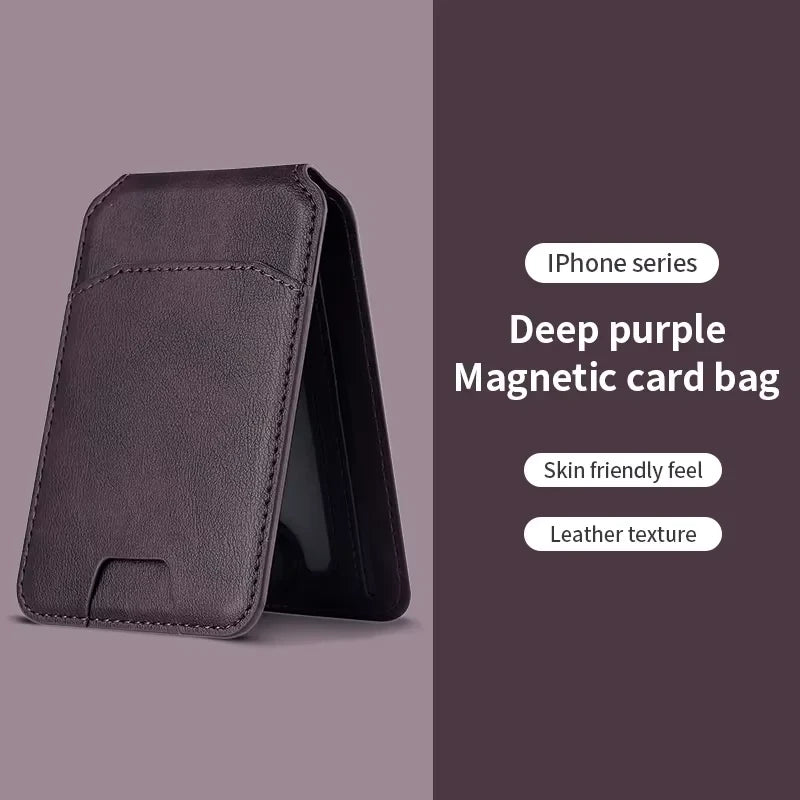Porta-carte magnetico in pelle PU