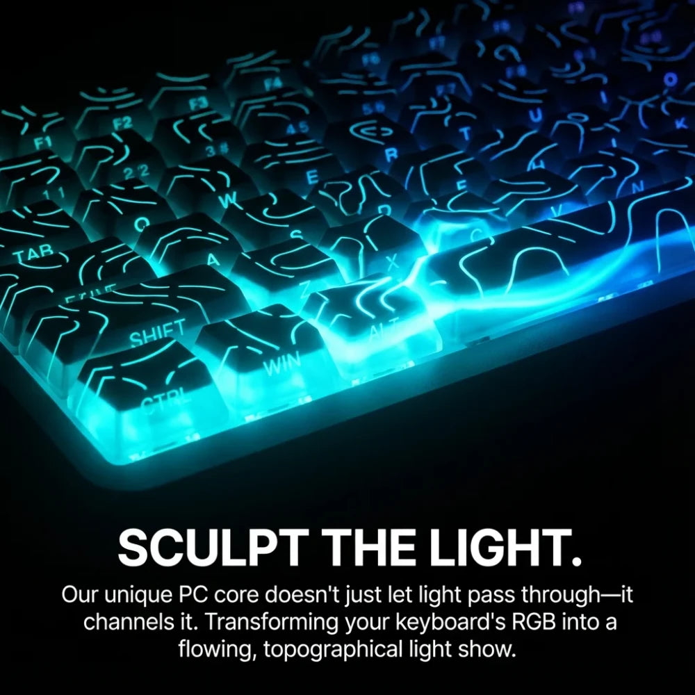 Keycap PBT Side Glow Topografici