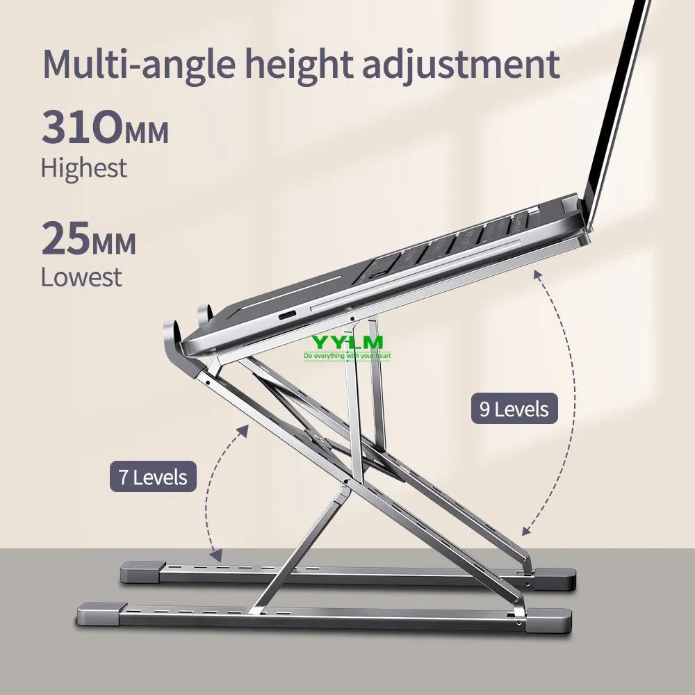 Supporto Laptop Regolabile in Alluminio per MacBook e Notebook
