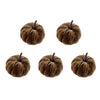 Set zucche decorative in velluto
