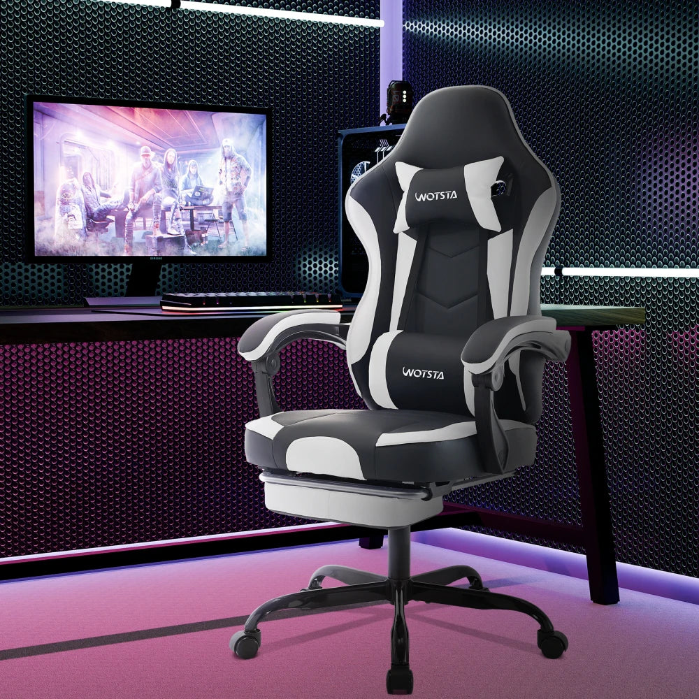 Sedia da Gaming Ergonomica con Poggiapiedi