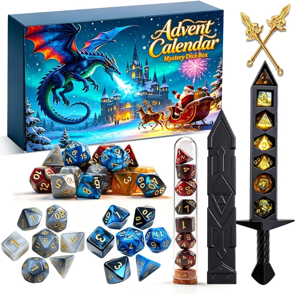 Calendario dell Avvento Dadi Gioco di Ruolo