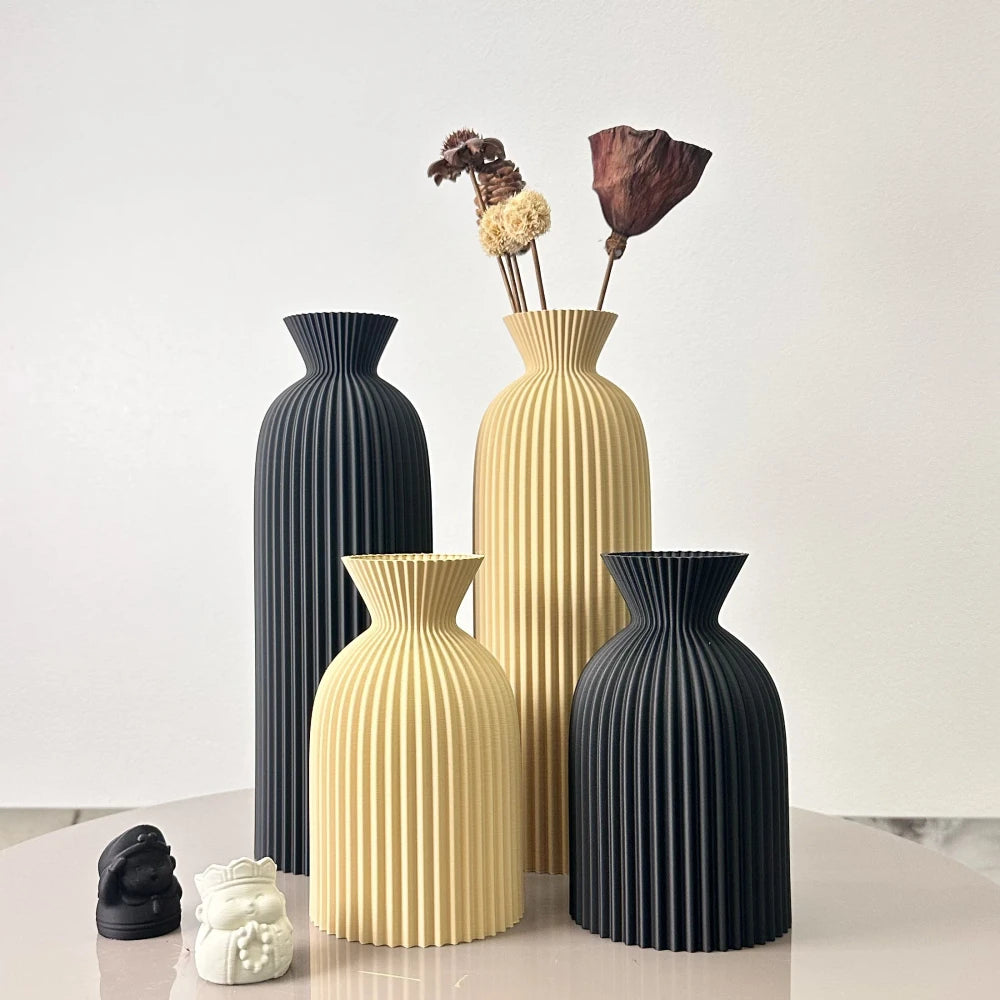 Set Vasi Ondulati Ceramica