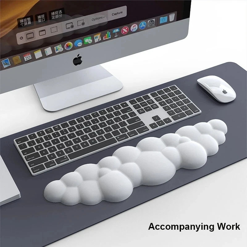 Poggiapolsi Nuvoletta Memory Foam per Tastiera e Mouse