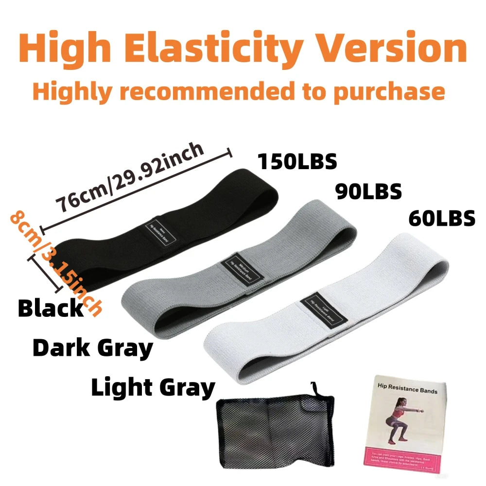 Set Fasce Elastiche Tessuto Glutei