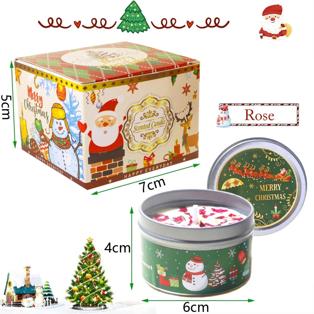 Set Candele Profumate Natalizie Cera Soia