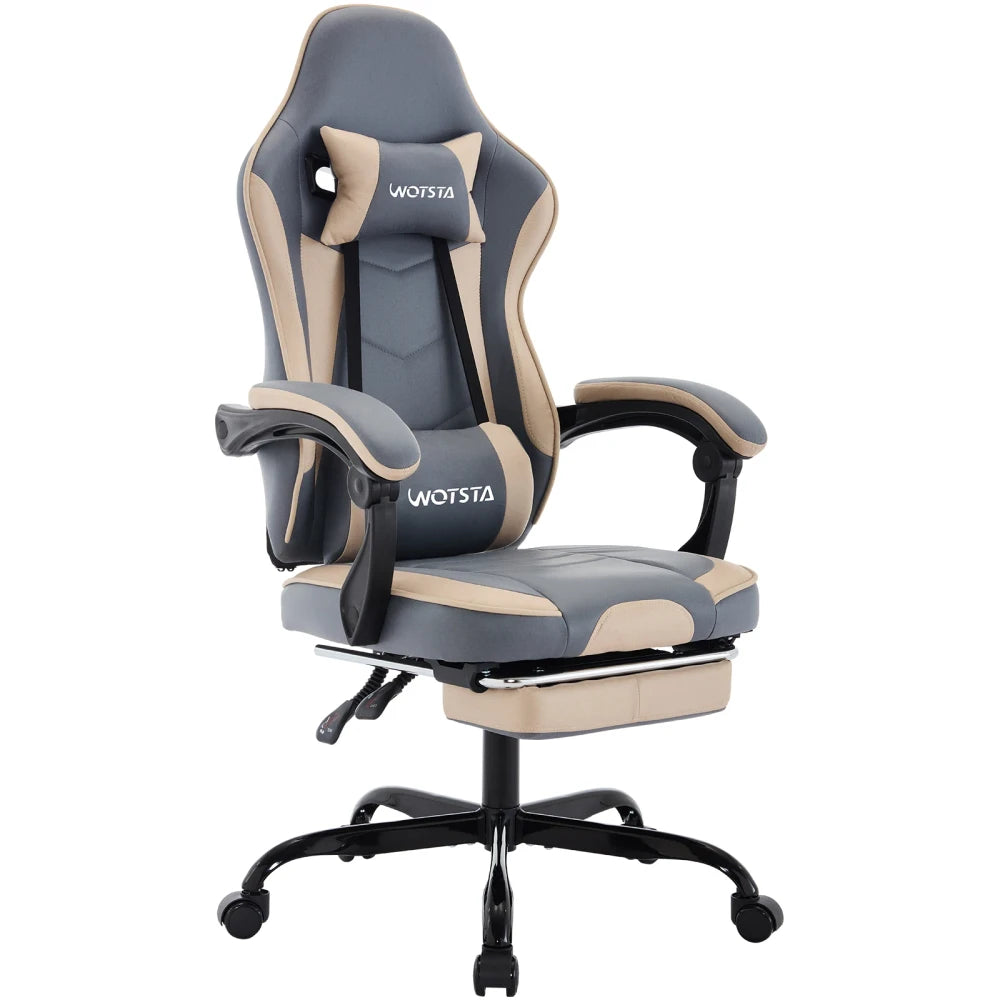 Sedia da Gaming Ergonomica con Poggiapiedi