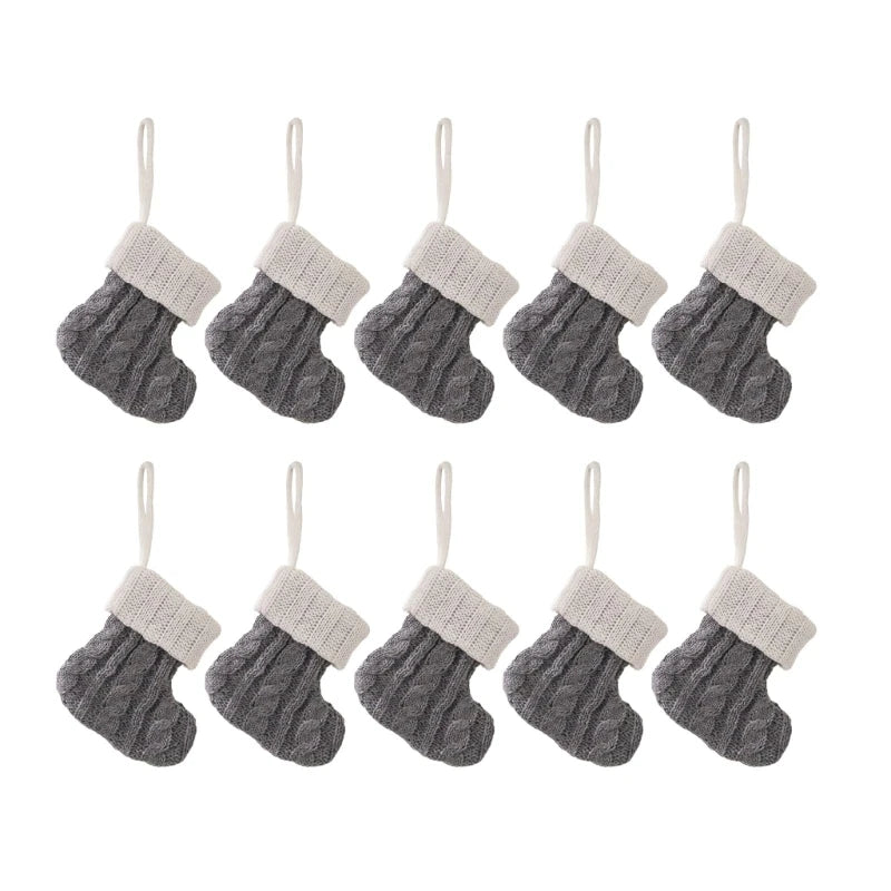 Set Mini Calze Natalizie in Maglia