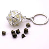 Set Dadi Metallo con Scatola D20