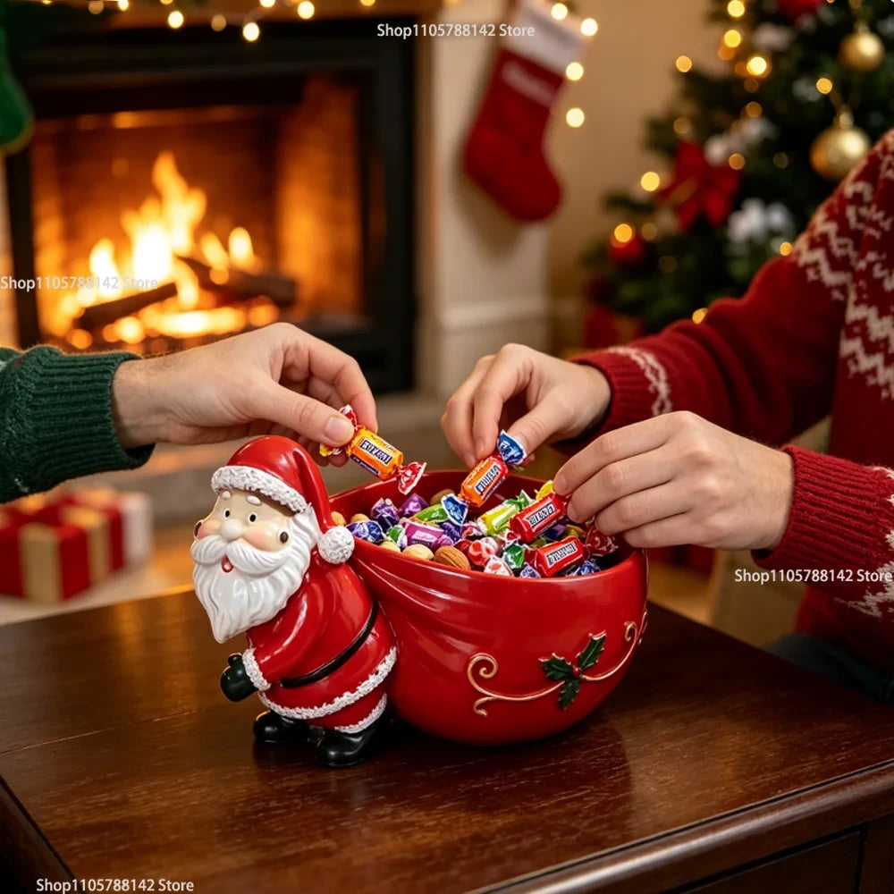 Vassoio Svuotatasche Babbo Natale in Resina