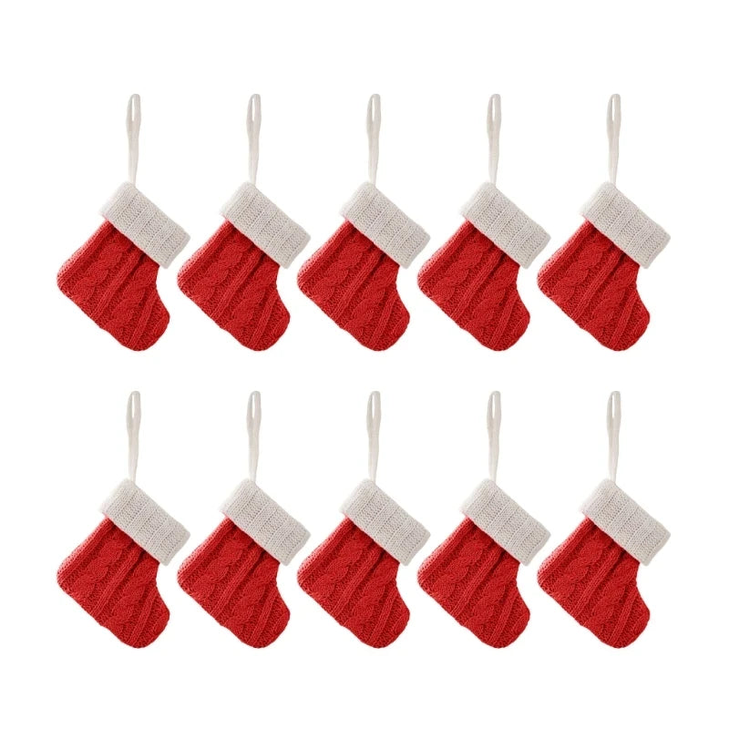 Set Mini Calze Natalizie in Maglia
