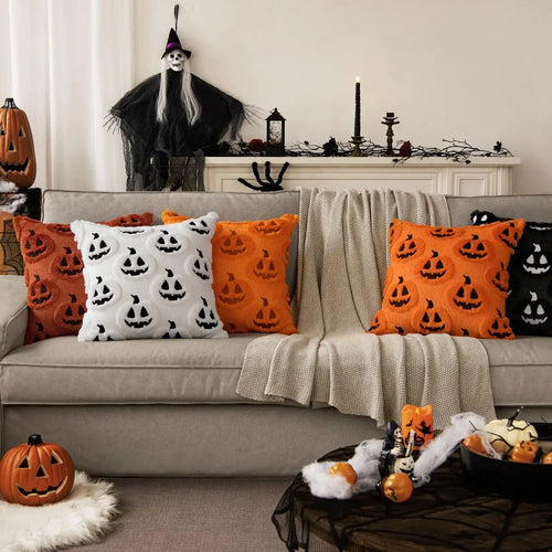 Fodera Cuscino Zucca Halloween