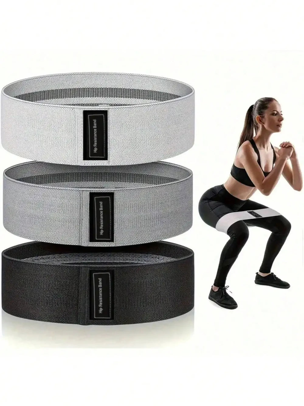 Set Fasce Elastiche Tessuto Glutei