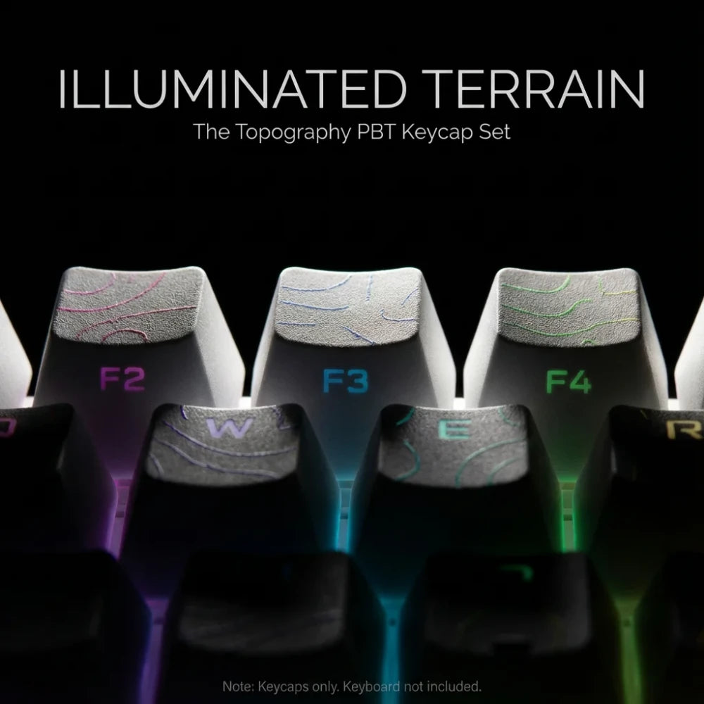 Keycap PBT Side Glow Topografici