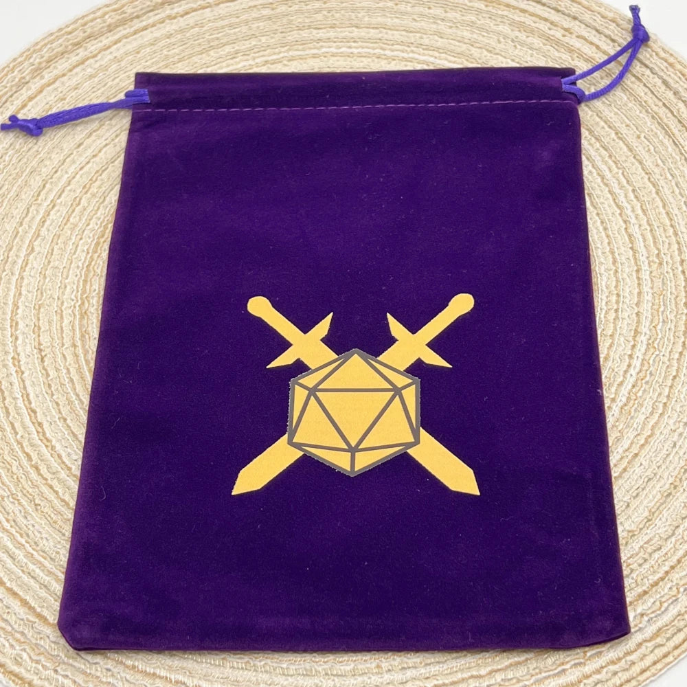 Sacchetto porta dadi in velluto