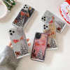 Custodia Natalizia con Glitter Liquidi per Smartphone