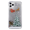 Custodia Natalizia con Glitter Liquidi per Smartphone
