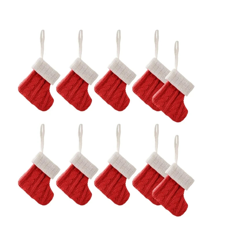 Set Mini Calze Natalizie in Maglia