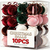 Set Palline Natale Velluto con Fiocchi