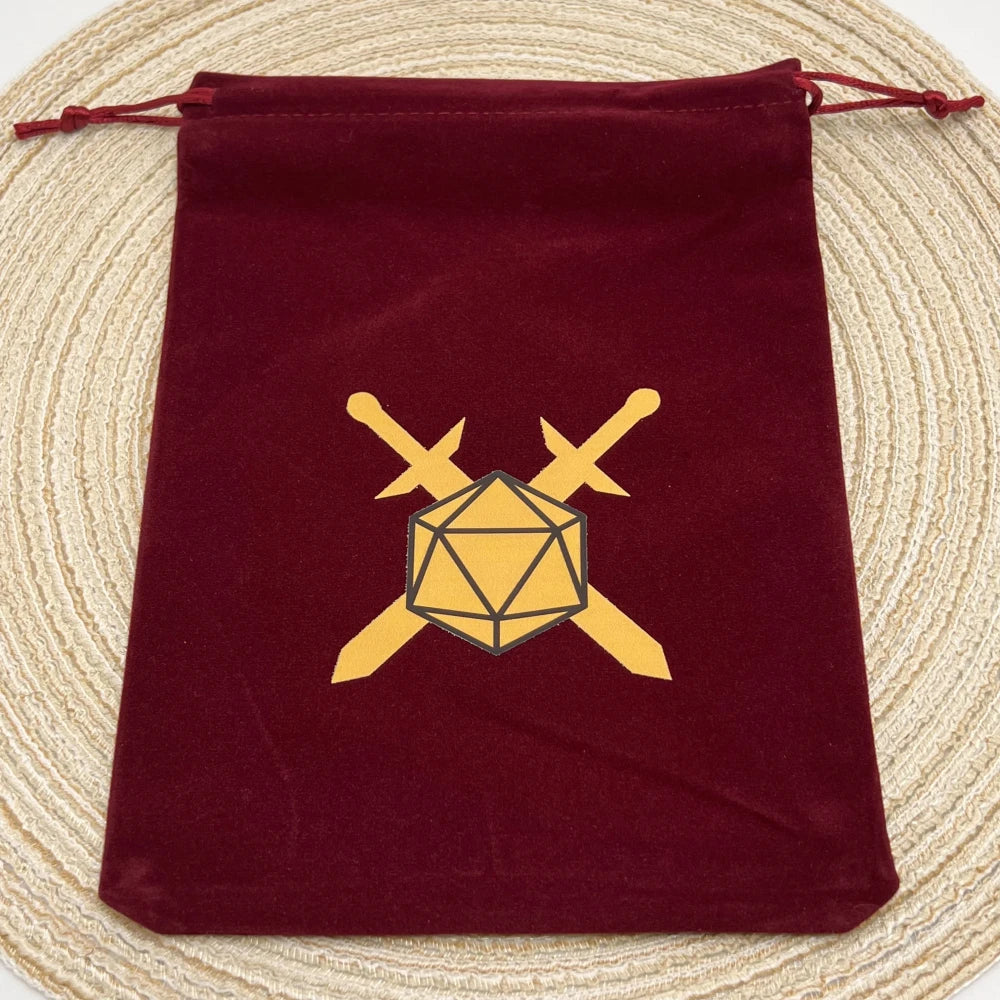Sacchetto porta dadi in velluto