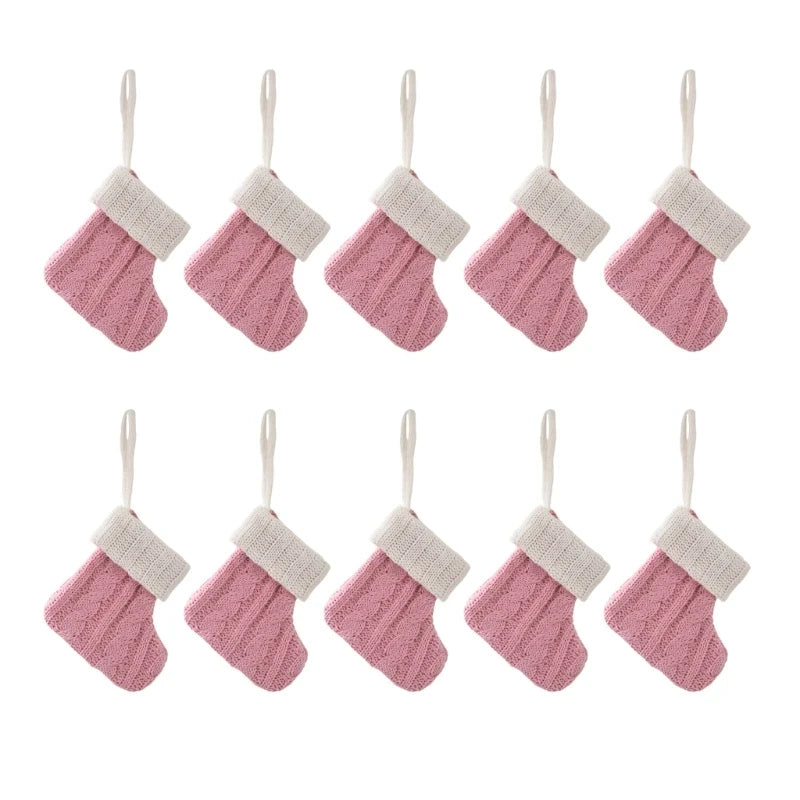 Set Mini Calze Natalizie in Maglia