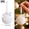 Set Palline Natale Velluto con Fiocchi