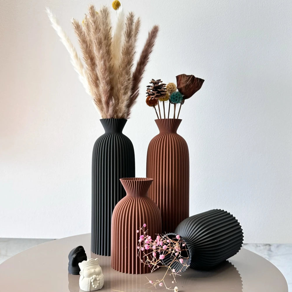 Set Vasi Ondulati Ceramica