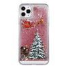 Custodia Natalizia con Glitter Liquidi per Smartphone