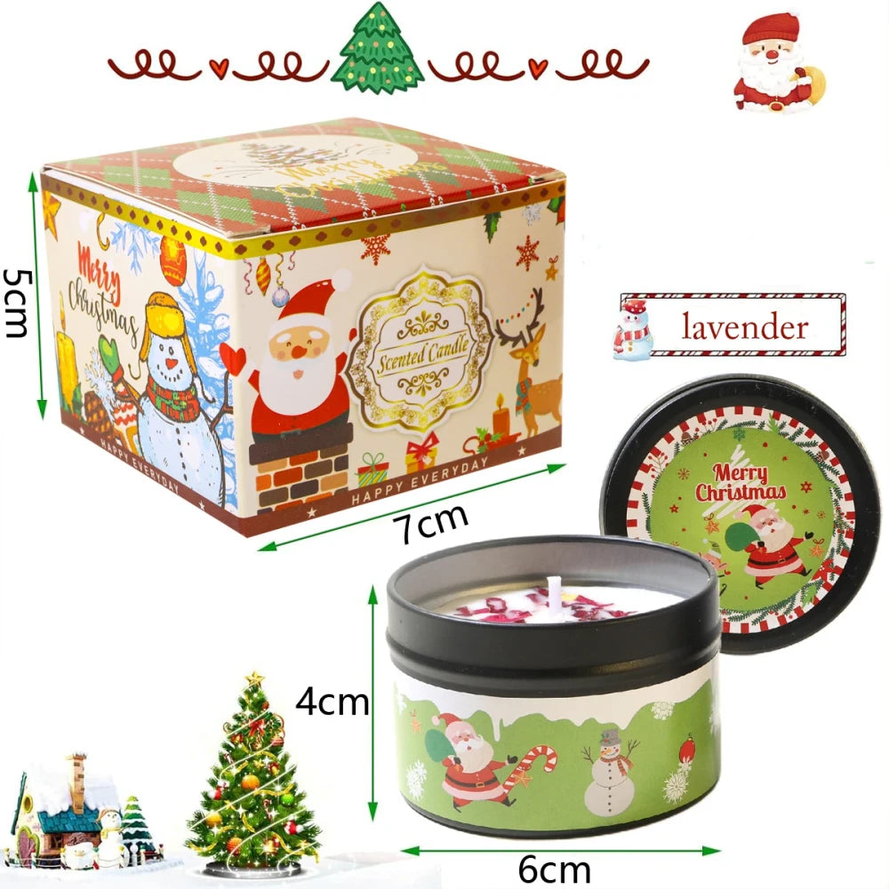 Set Candele Profumate Natalizie Cera Soia