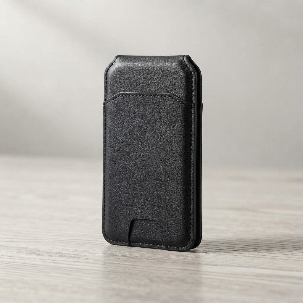 Porta-carte magnetico in pelle PU
