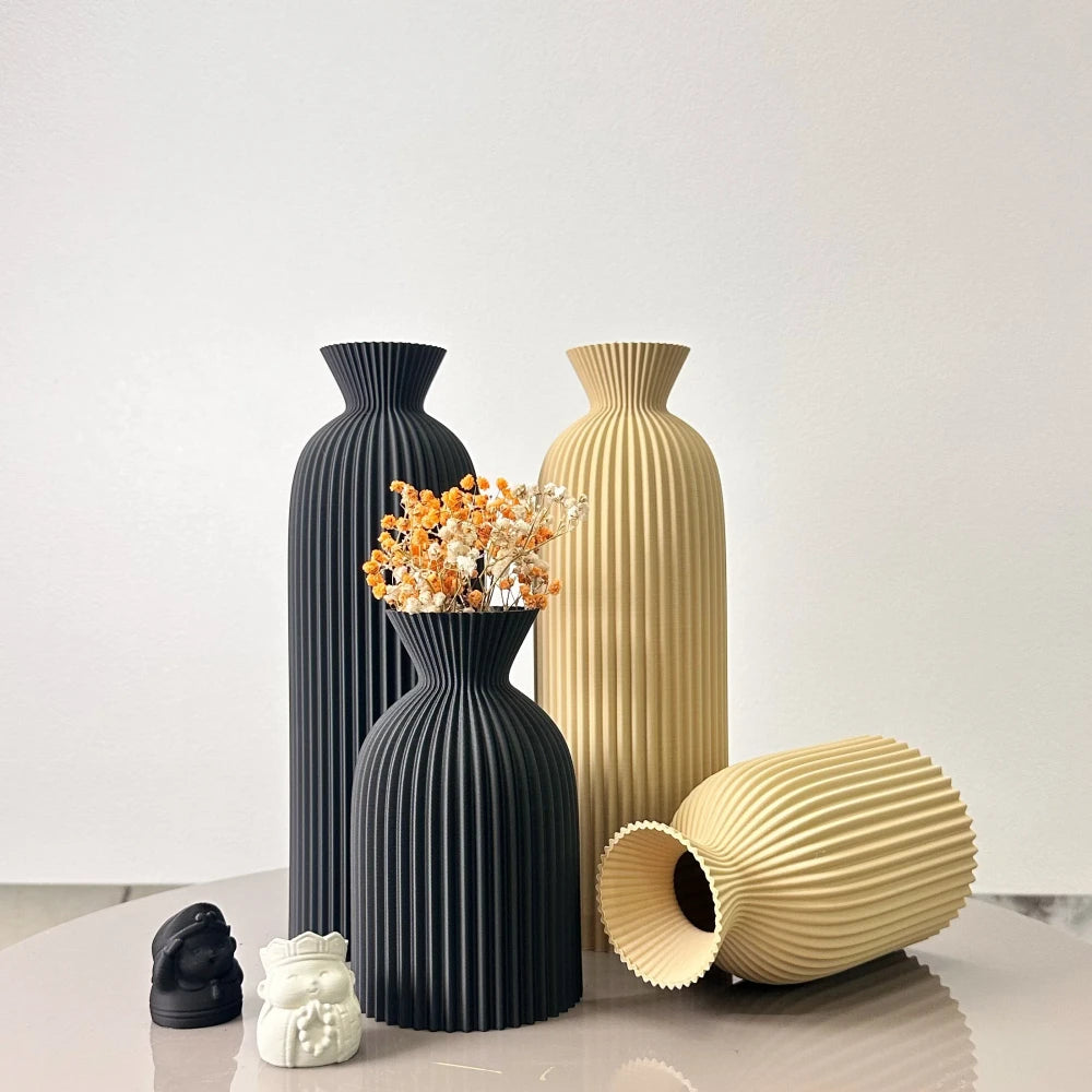 Set Vasi Ondulati Ceramica