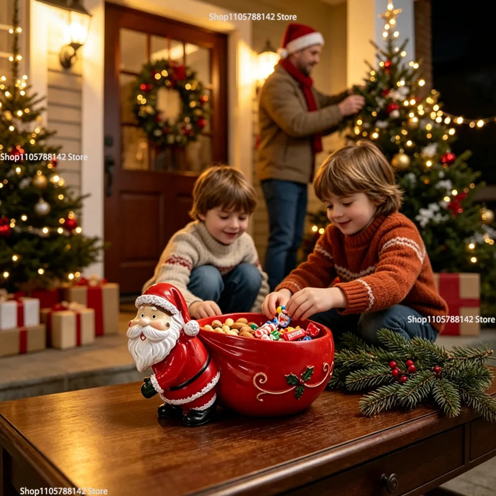 Vassoio Svuotatasche Babbo Natale in Resina