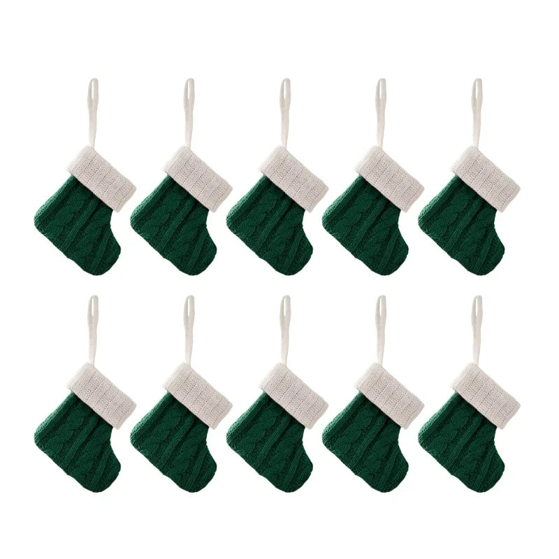 Set Mini Calze Natalizie in Maglia