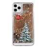 Custodia Natalizia con Glitter Liquidi per Smartphone