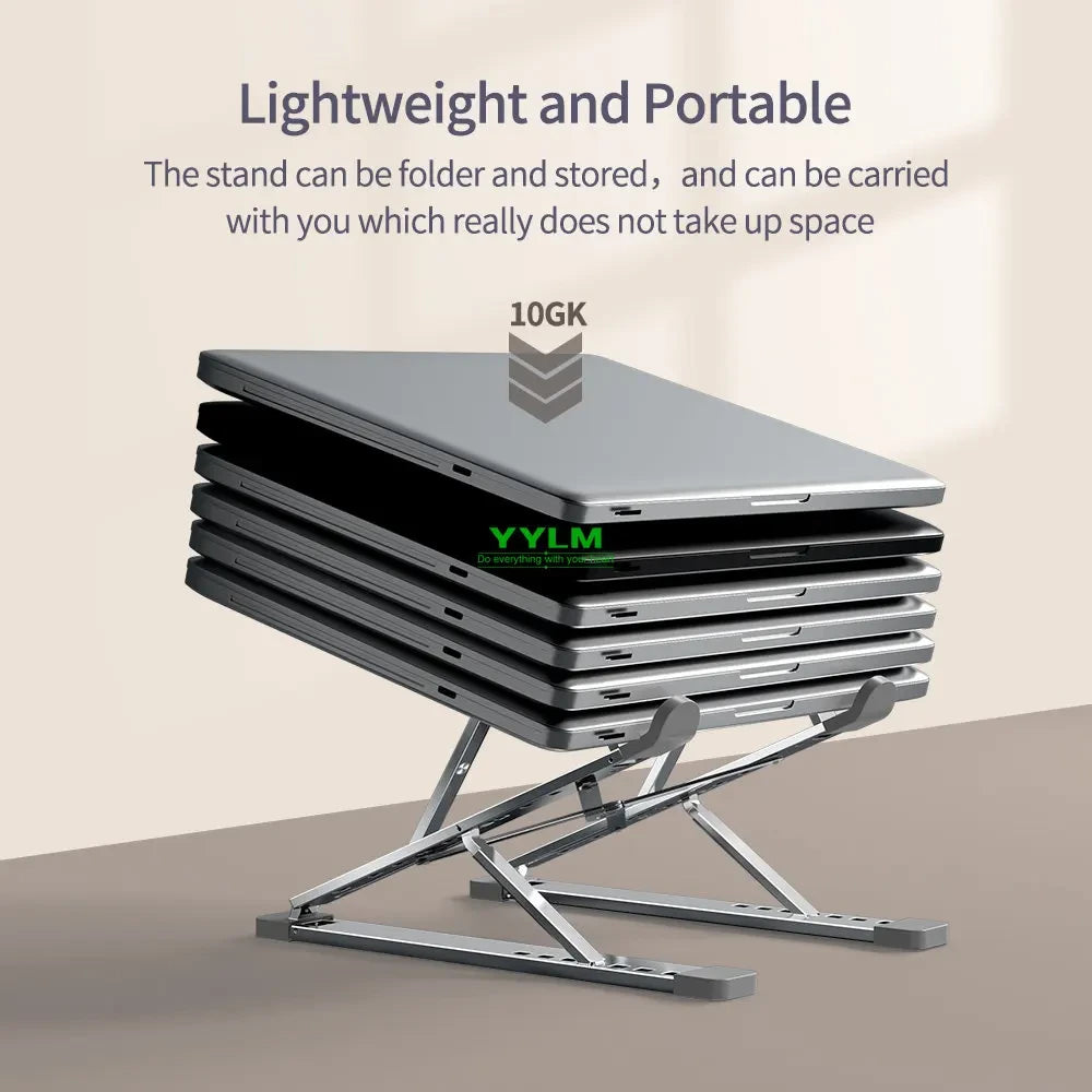 Supporto Laptop Regolabile in Alluminio per MacBook e Notebook